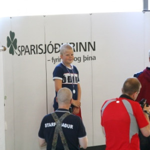 ...og kominn á pallinn