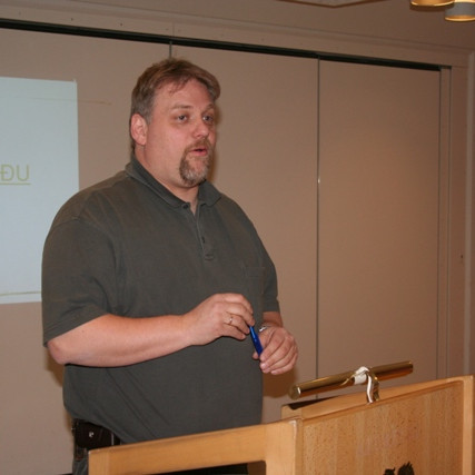 Hörður Oddfríðarson, formaður SSÍ, var fundarstjóri.