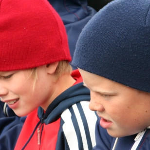 Friðrik og Valgeir í Óðinslitunum.