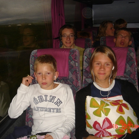 Oddur, Hildur og fleiri í baksýn.