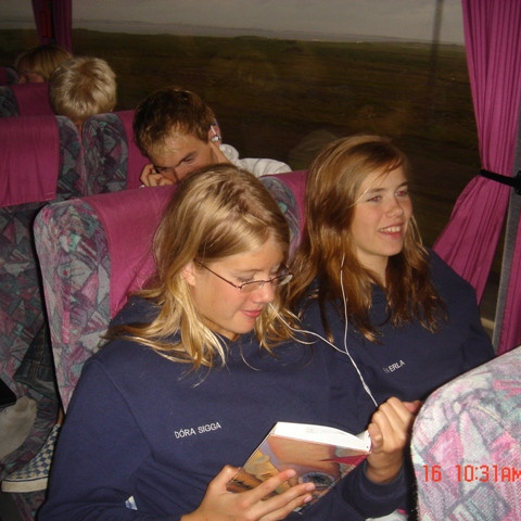 Afslöppun hjá Dóru Siggu og Elínu Erlu.