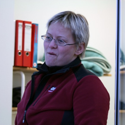 Unnur stjórnaði með harðri hendi í tækniherberginu.