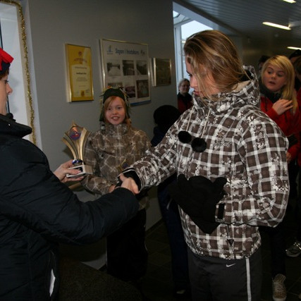 Karen Nanna Þorkelsdóttir stóð efst í stúlknaflokki.