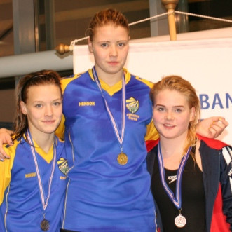 Erla á palli í 200 bak.