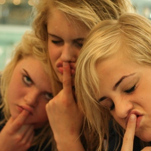 Erla Hrönn, Ásta og Bryndís í góðum gír.