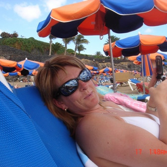 Formaðrinn á ströndinni í Puerto del Carmen.