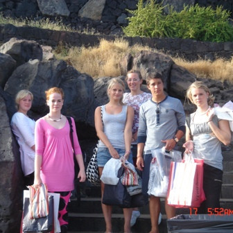 Klifjuð úr verslunarferð.