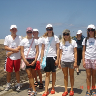 Á leið í gönguferð.