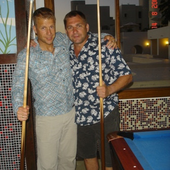 Vlad og Halldór tóku þátt í liðakeppni.