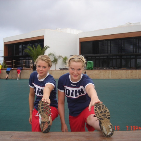 Teygt á eftir hlaupin.