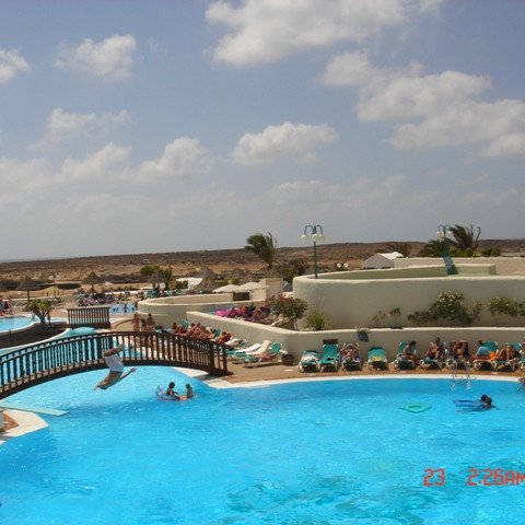 Stökkbrettið heima á Club La Santa er vinsælt.