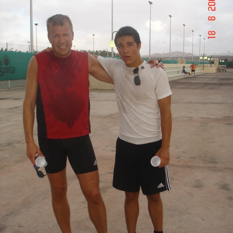 Halldór og Maggi komnir í mark.