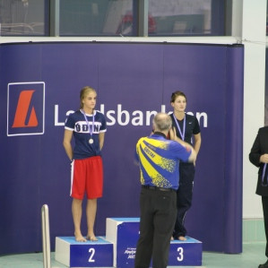 Bryndís með verðlaun í opnum flokki.