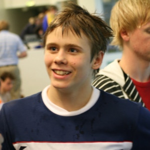 Freysteinn Viðar og Jóhann Tryggvi í baksýn.