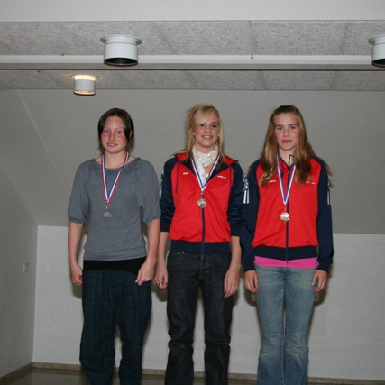 50 m skriðsund - Rakel, Bryndís Rún og Elín Erla.