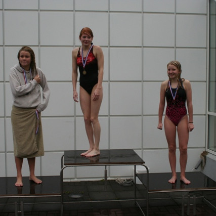 100 m flugsund - Diljá, Soffía og Svandís Þóra.