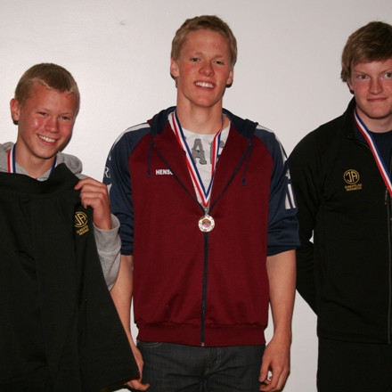 100 fjór. Birgir Viktor, Davíð Hildiberg og Hrafn.