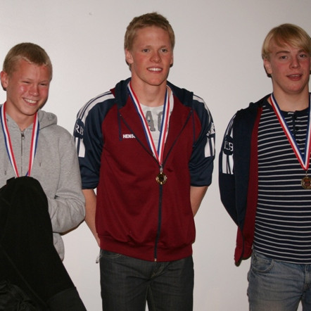 100 bak. Birgir Viktor, Davíð Hildiberg og Gunnar Örn.