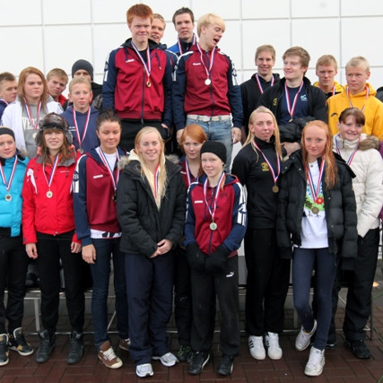 8x50 m skriðsund, blandað. Óðinn ÍRB og ÍA.