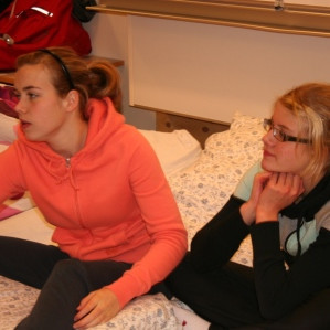 Elín Erla og Dóra Sigga.