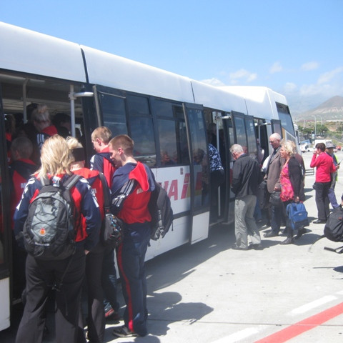 Svona heilsaði Tenerife okkur.