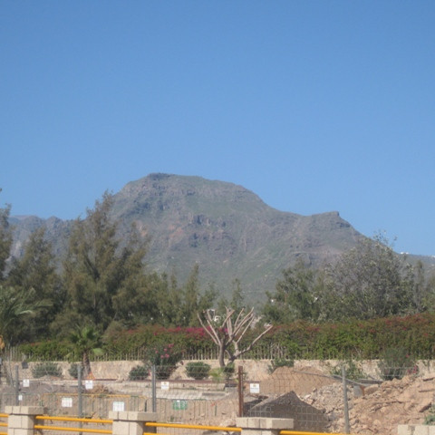 Fyrir utan hótelið - ekki slæmt útsýni.