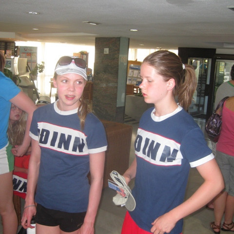 Karen og Júlía Ýr.