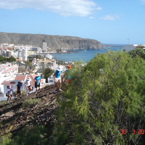 Sér  yfir Los Cristianos.