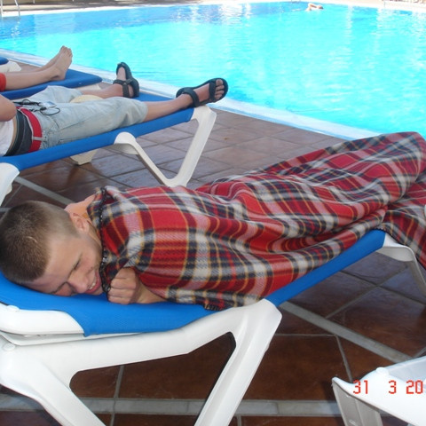 Aflöppun eftir morgunæfingu.