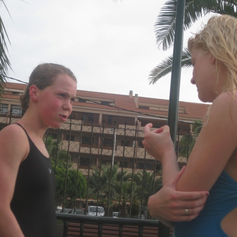 Karen og Dóra Sigga.