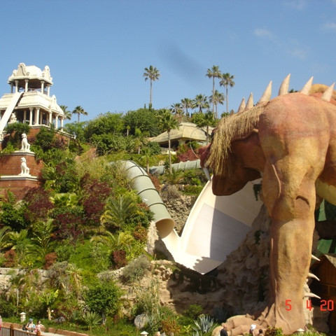 Í Siam Park.