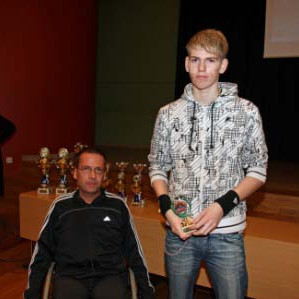 Vilhelm með Jóni Heiðari.