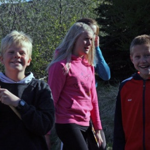 Valgeir Hugi, Dóra Sigga og Kári.