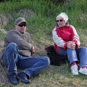 Vlad og Sveta í afslöppun.