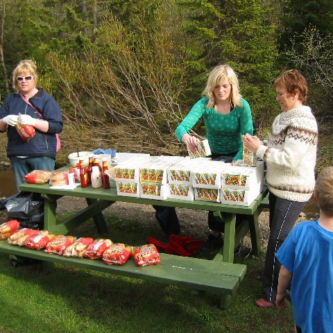 Grillið undirbúið.