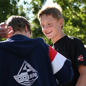 Viktor Máni kátur að vanda.