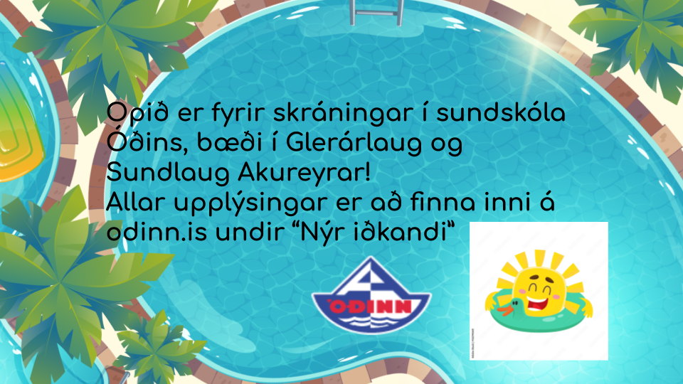 Sundið er ekki slæmt í eilífðarsólinni á Akureyri!
