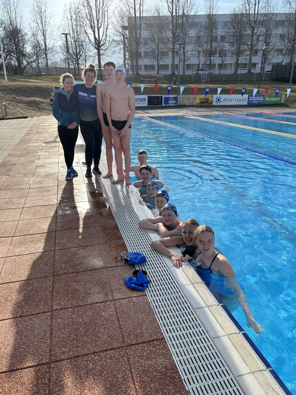 Stór hluti hópsins sem er á leið á ÍM50