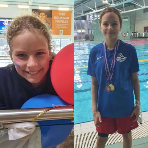 Ný Akureyrarmet í 100 og 200 metra flugsundi meyja 2024