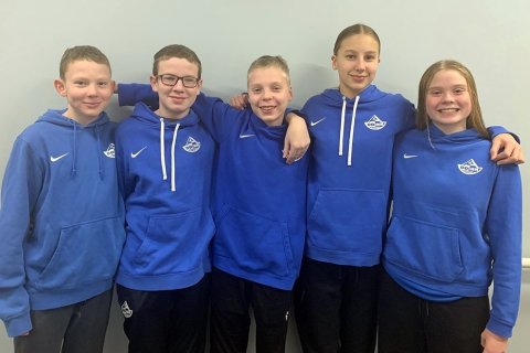 Frá vinstri: Magni Rafn Ragnarsson, Jón Ingi Einarsson, Björn Elvar Austfjörð, Alicja Julia Kempisty…