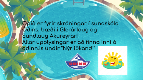 Sundið er ekki slæmt í eilífðarsólinni á Akureyri!